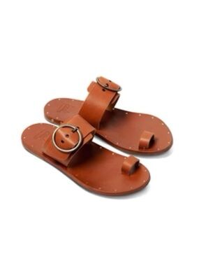 Beek Swift Toe Ring Leather Sandals in Tan Size 11 w dustbag